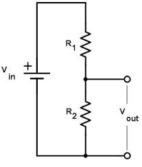 Voltage divider schematic